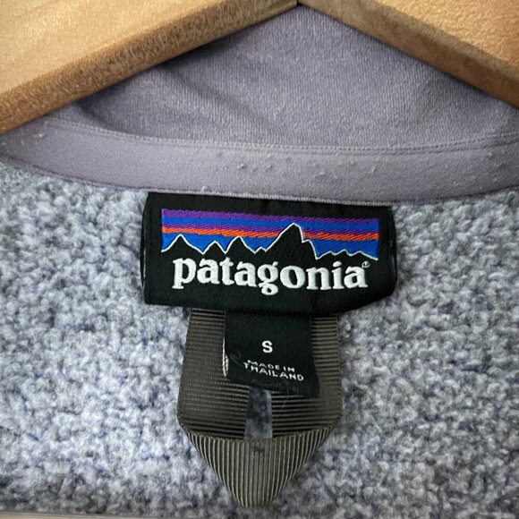 Patagonia Purple Better Sweater 1/4 Zip Pullover Jacket Size Small - Picture 4 of 5